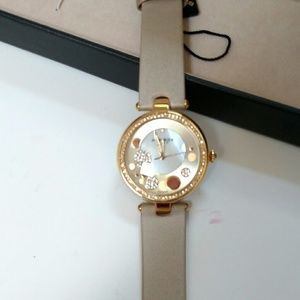 Akribos Gold-Tone Dress Sundial Watch NWT